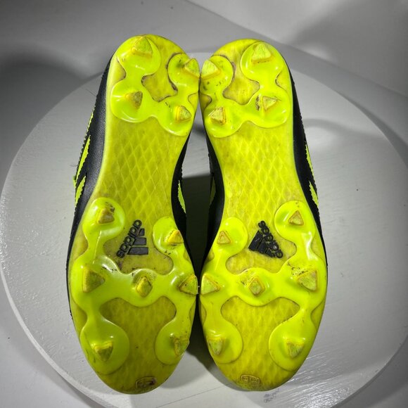 Adidas Goletto Boys Soccer Cleats Shoes Size 2.5 Black Green Kids Youth Sneakers - Picture 8 of 12